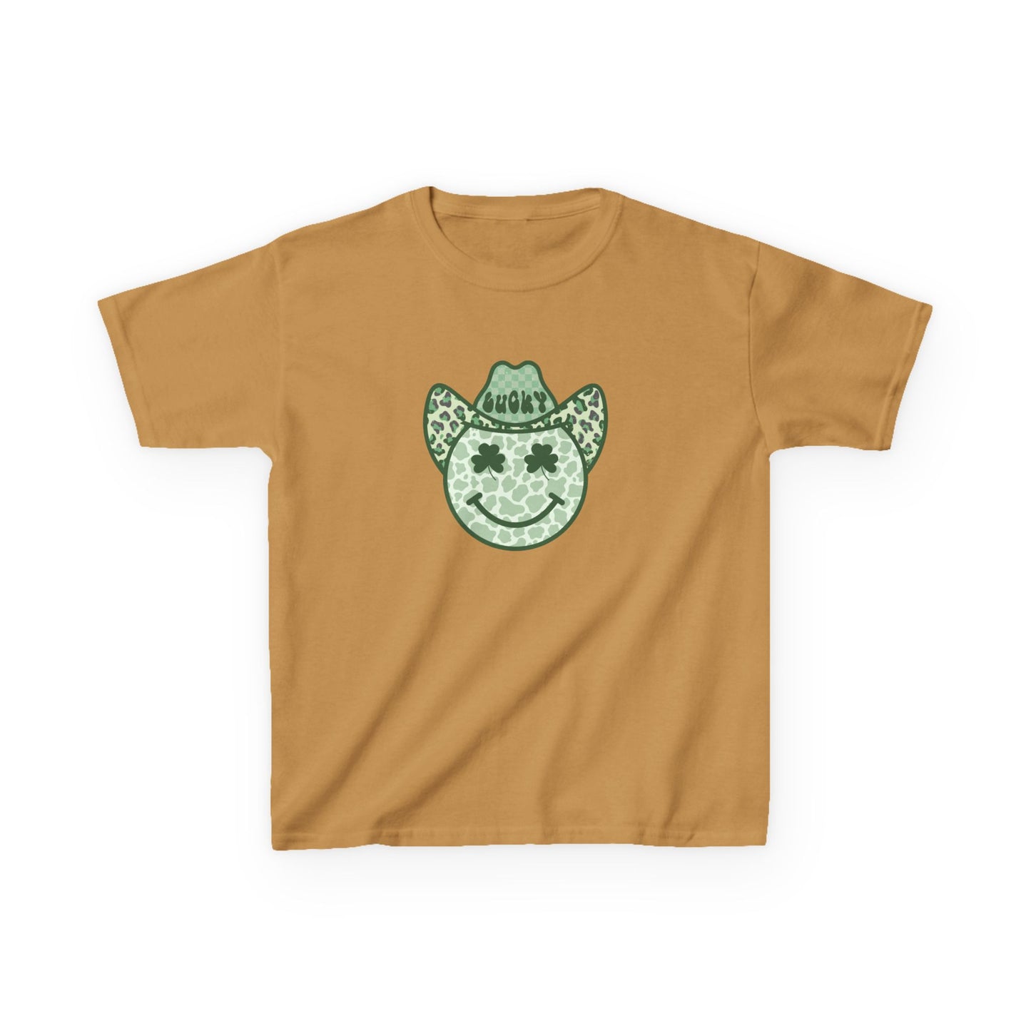 Kids Cowboy Smile T-Shirt — Lucky Clover St. Patrick’s Day Tee
