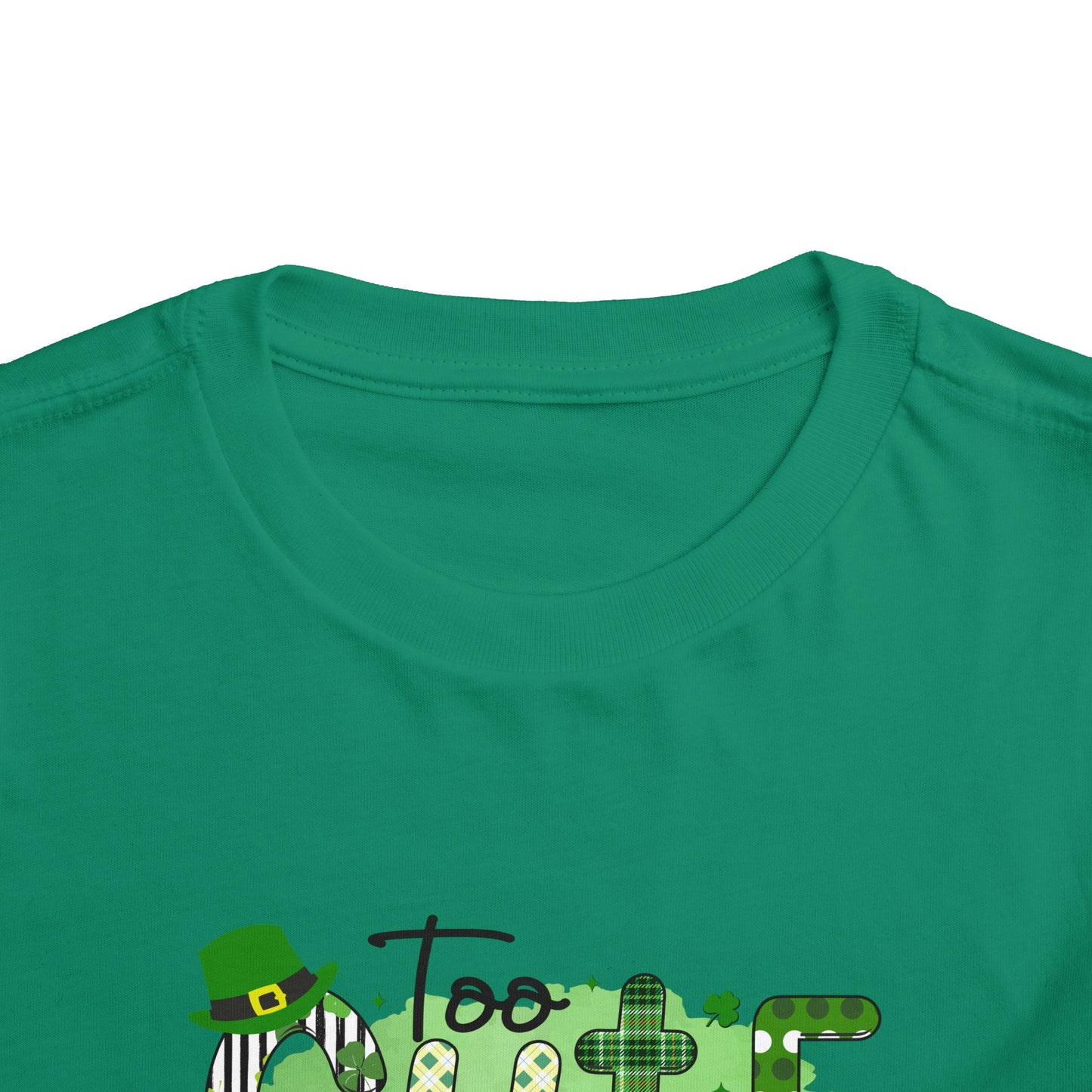 Cute Pinch Toddler Tee — St. Patrick’s Day Green Plaid Shirt