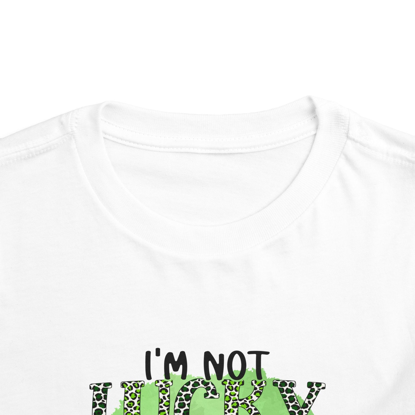 Toddler Tee — "I'm Not Lucky I'm Blessed" St. Patrick's Day Shamrock Tee
