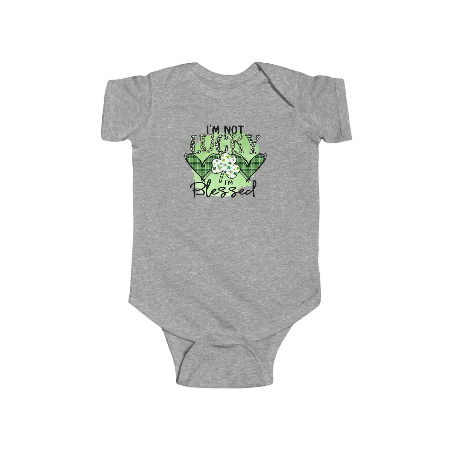 Infant Bodysuit — "I'm Not Lucky, I'm Blessed" St. Patrick's Day Baby Onesie