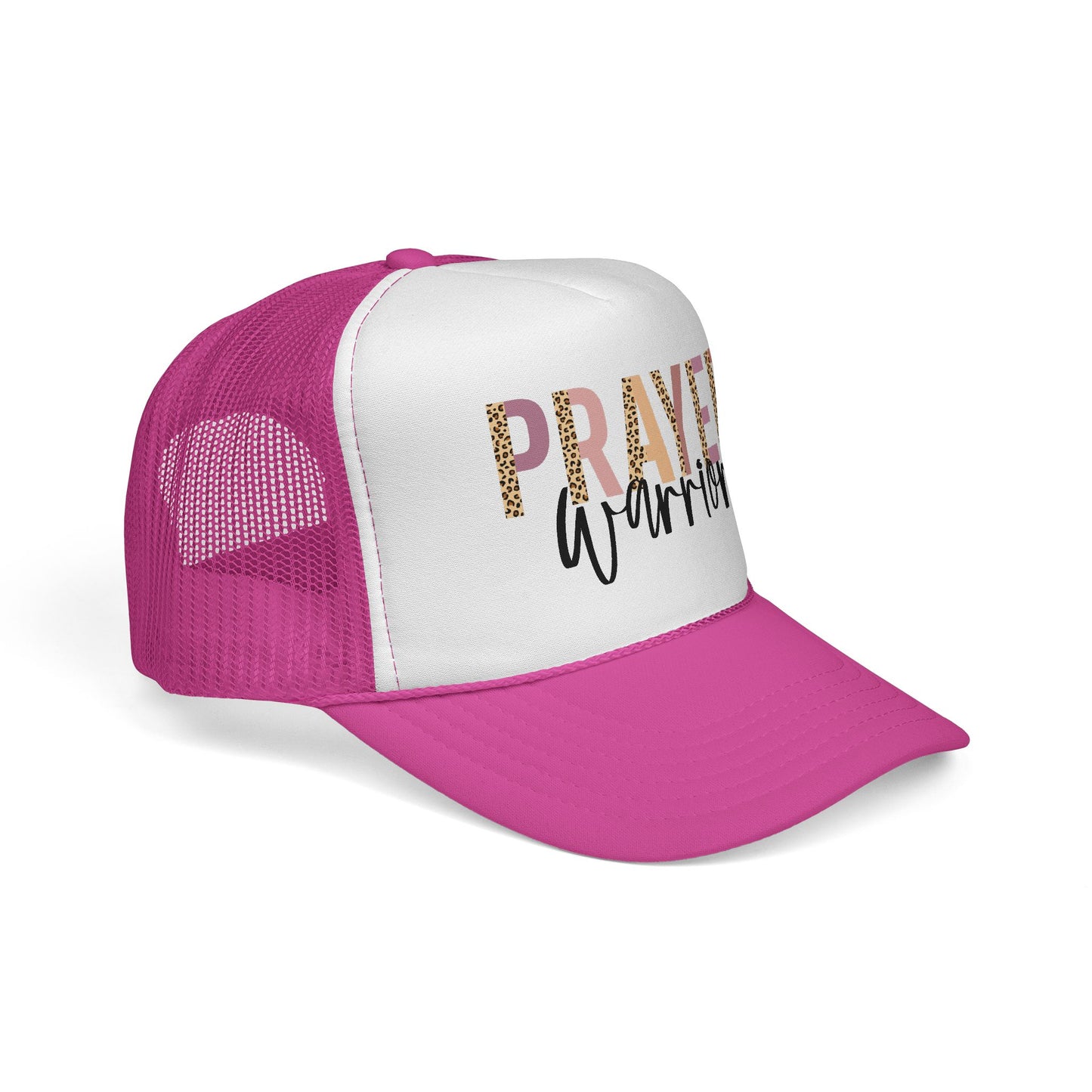 Prayer Warrior Trucker Hat — Faith-Inspired Mesh Cap for Women