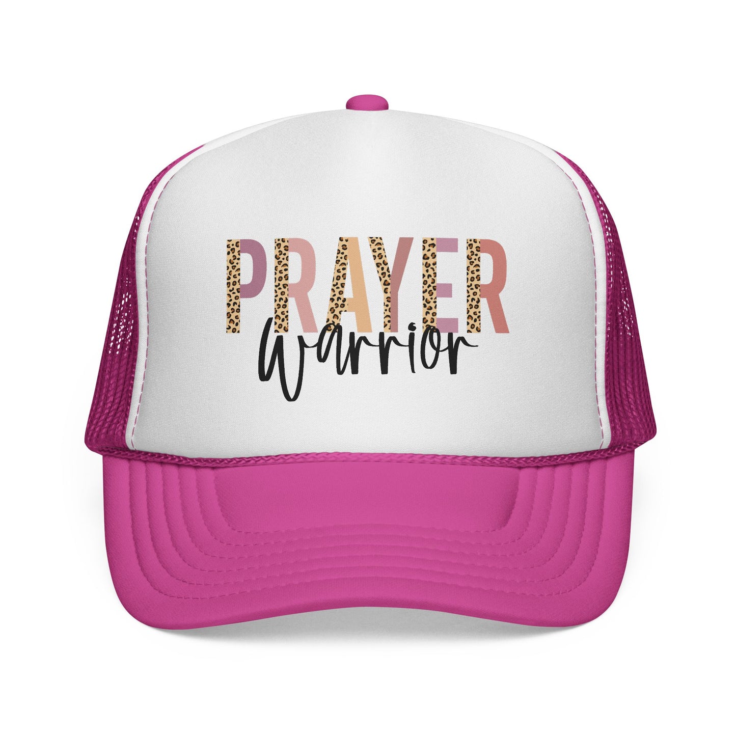 Prayer Warrior Trucker Hat — Faith-Inspired Mesh Cap for Women