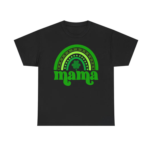 Mama Shamrock Rainbow Tee — St. Patrick’s Day Mom T-Shirt
