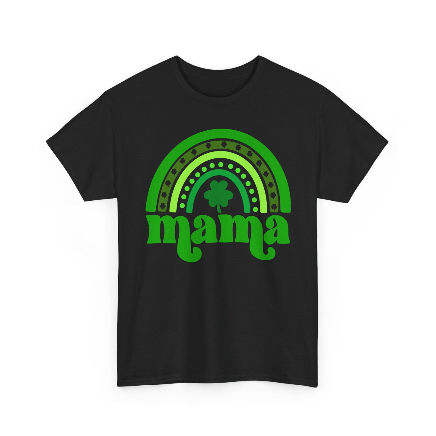 Mama Shamrock Rainbow Tee — St. Patrick’s Day Mom T-Shirt