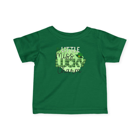 Infant Tee - "Little Miss Lucky Charm" St. Patrick’s Day Baby Shirt