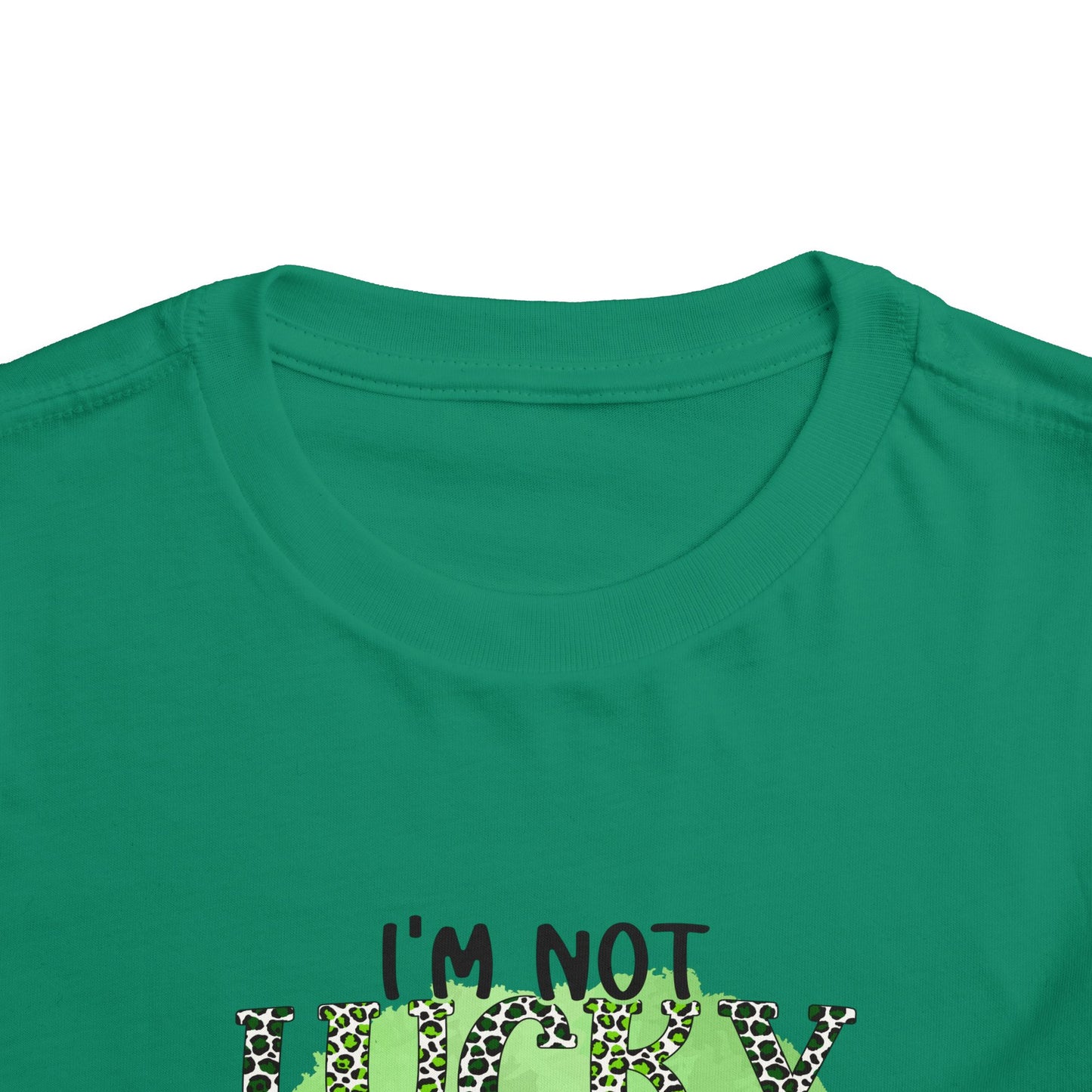 Toddler Tee — "I'm Not Lucky I'm Blessed" St. Patrick's Day Shamrock Tee