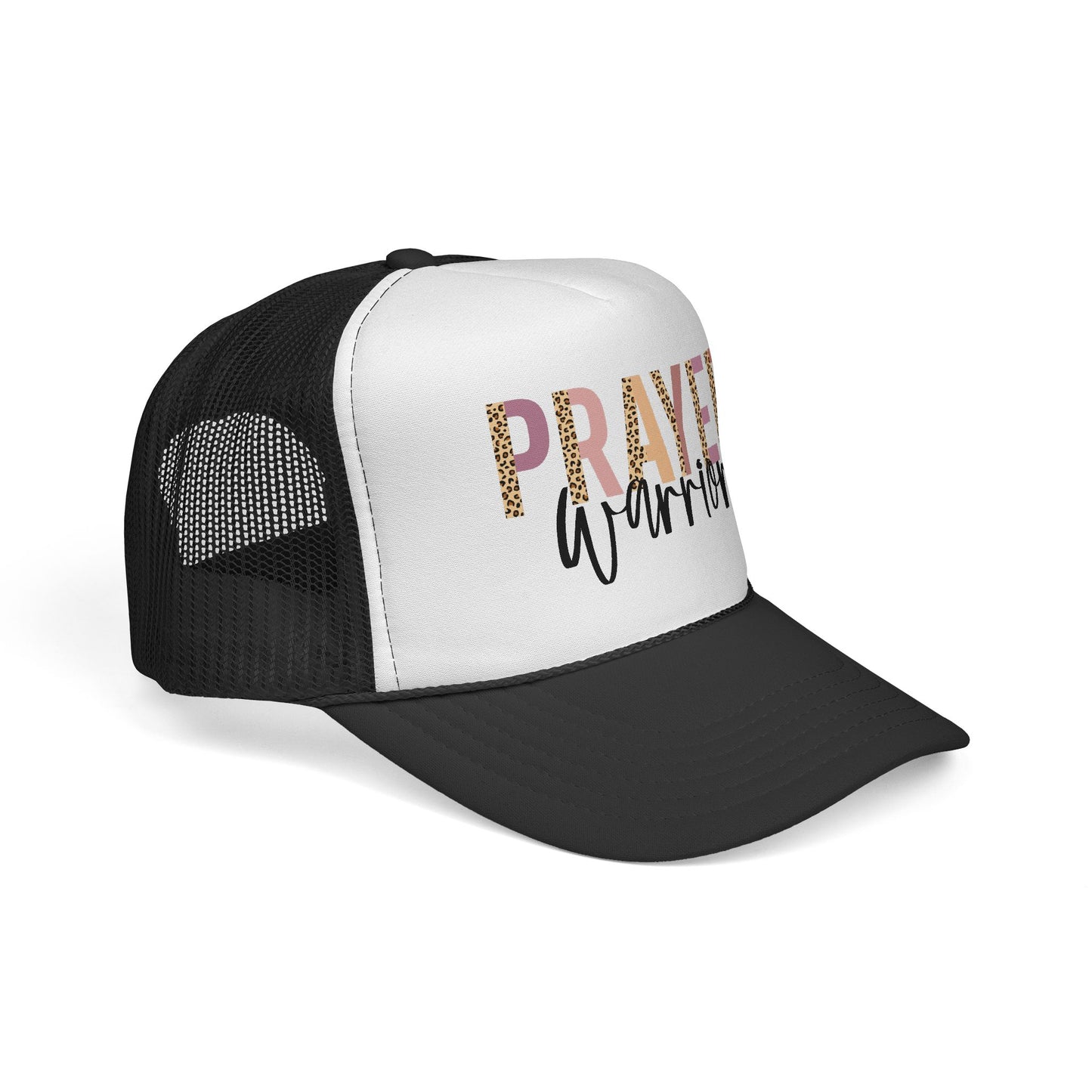 Prayer Warrior Trucker Hat — Faith-Inspired Mesh Cap for Women