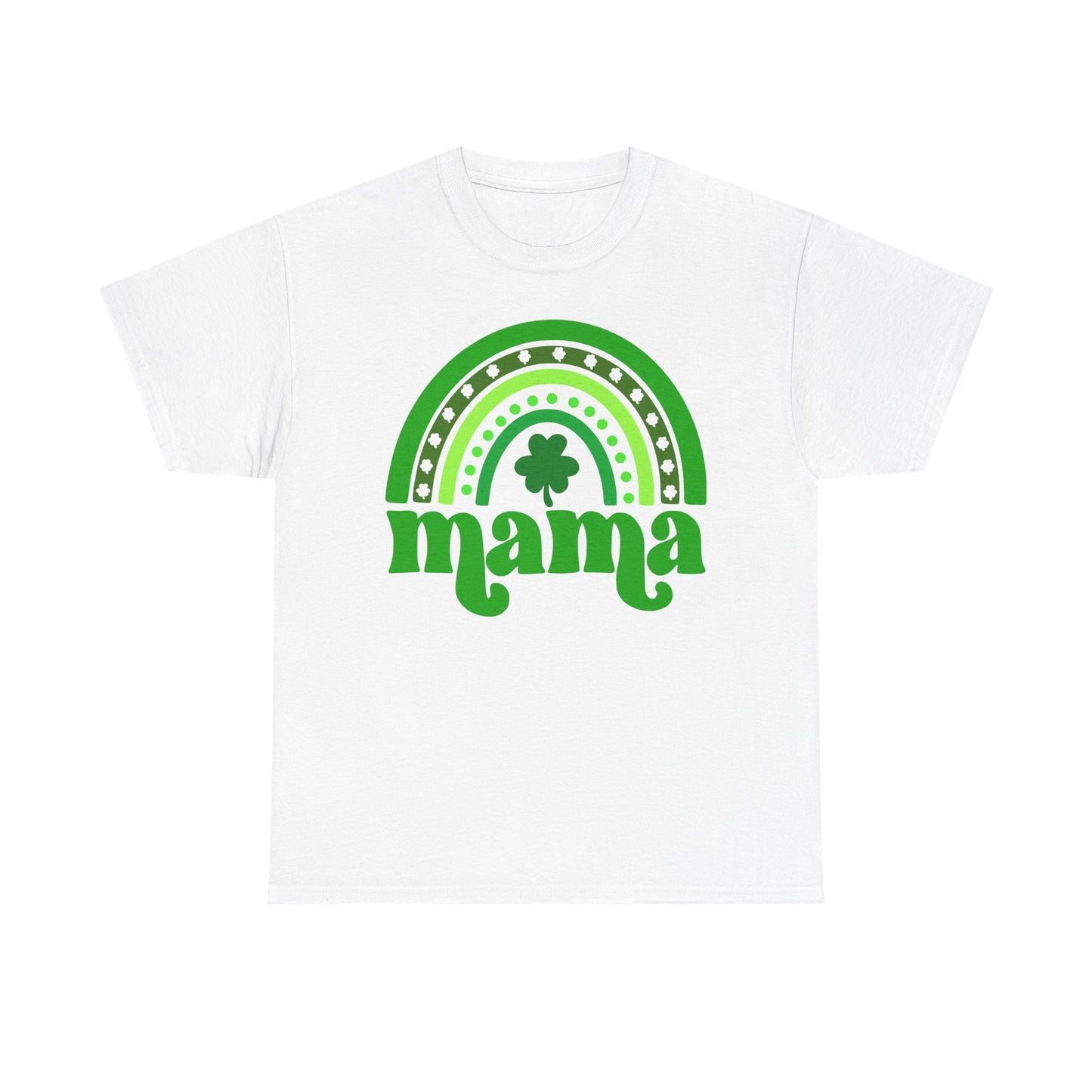 Mama Shamrock Rainbow Tee — St. Patrick’s Day Mom T-Shirt